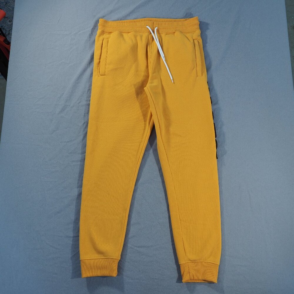 Southpole Jogger Sweatpants Mens Extra Large Yellow Apollo Basketball Fleece